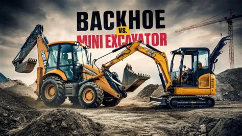 mini excavator vs backhoe for farm|towable backhoe vs mini excavator.